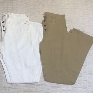 Vintage JOIE cargo bootcut pants